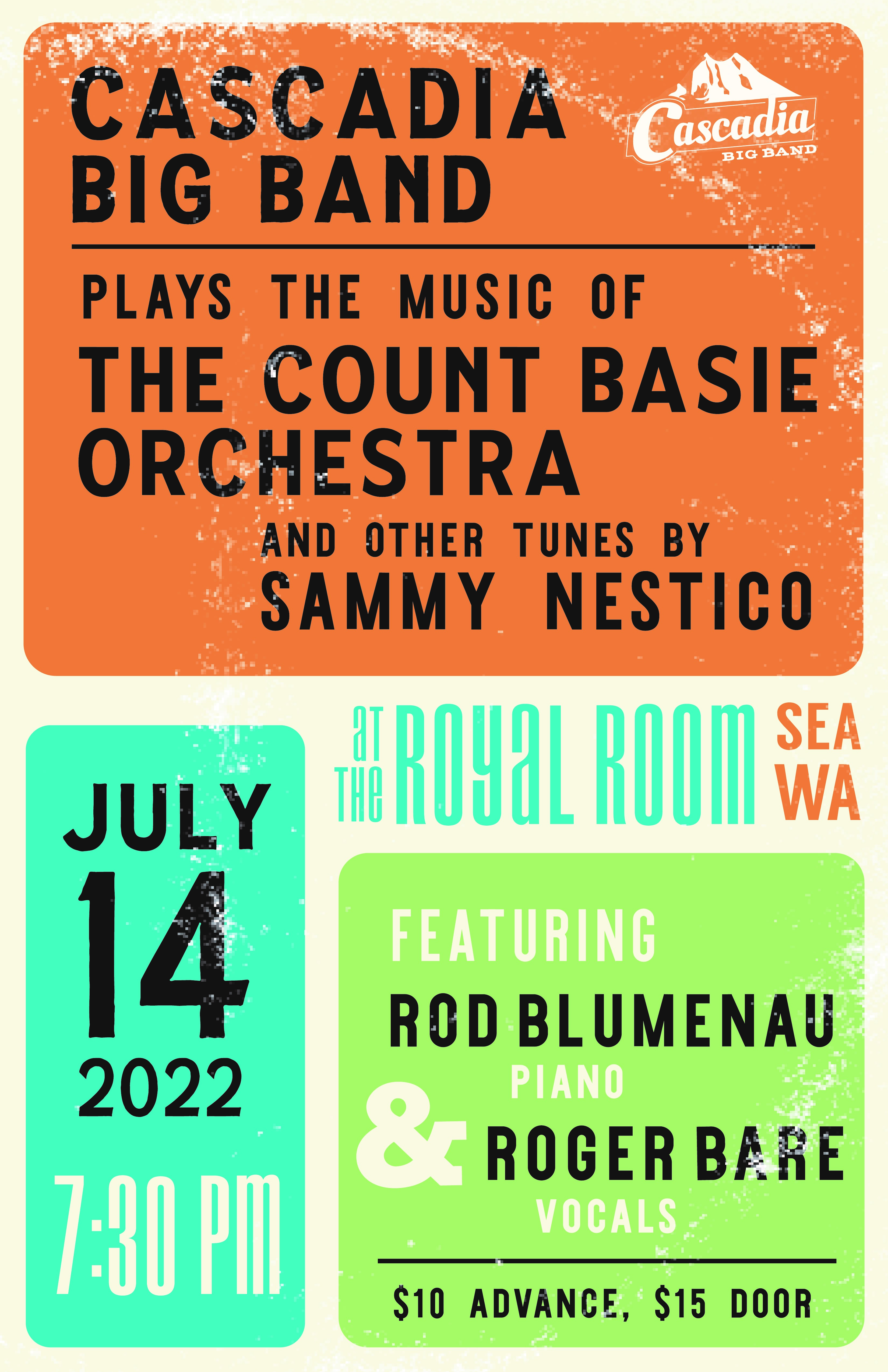 Cascadia Big Band: the music of The Count Basie Orchestra
