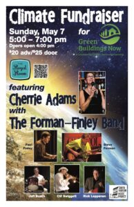 Climate Fundraiser for Green Buildings Now  featuring Cherrie Adams with the Forman-Finley Band