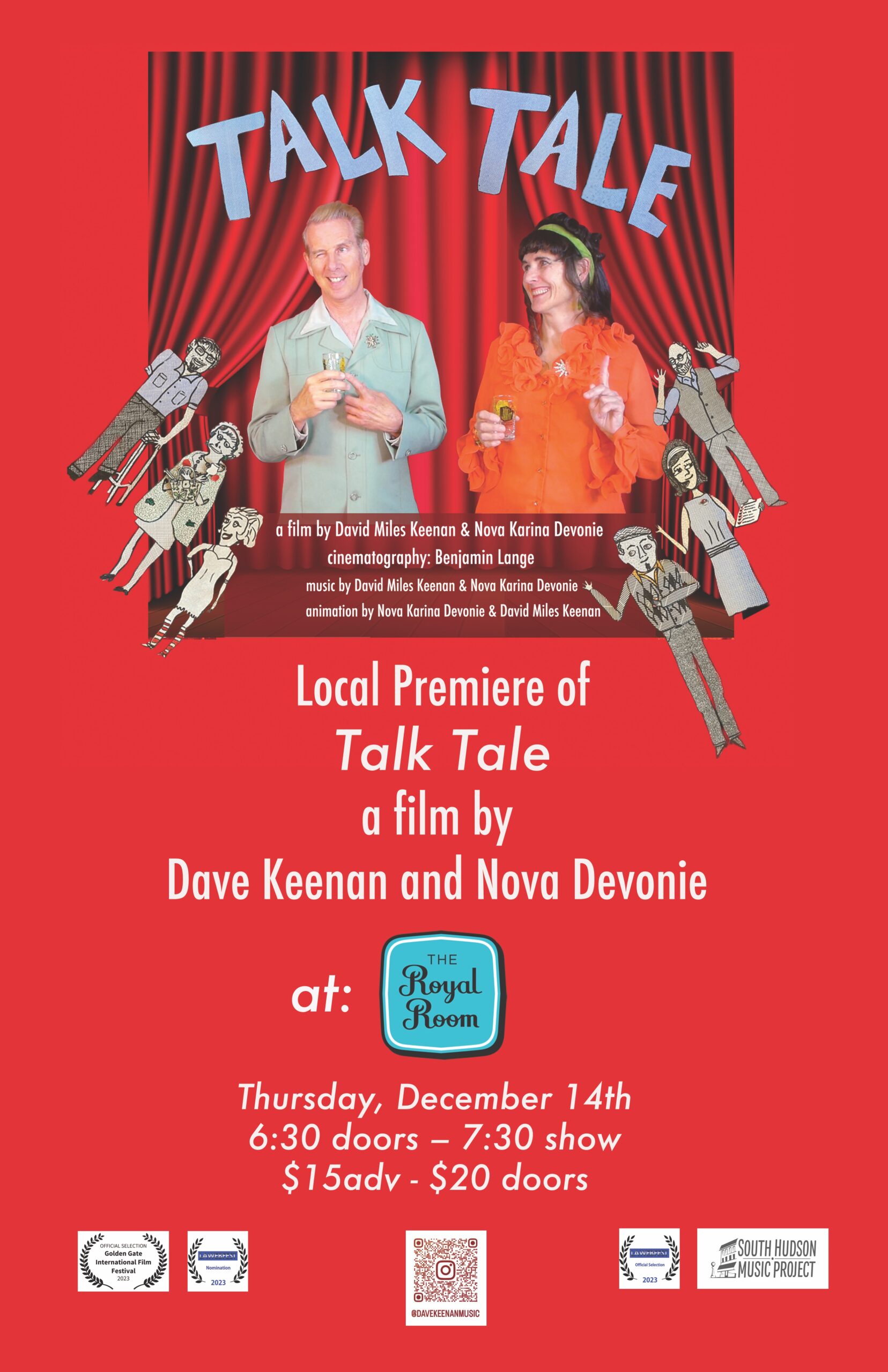 Local Premiere of Talk Tale: a film by Dave Keenan and Nova Devonie