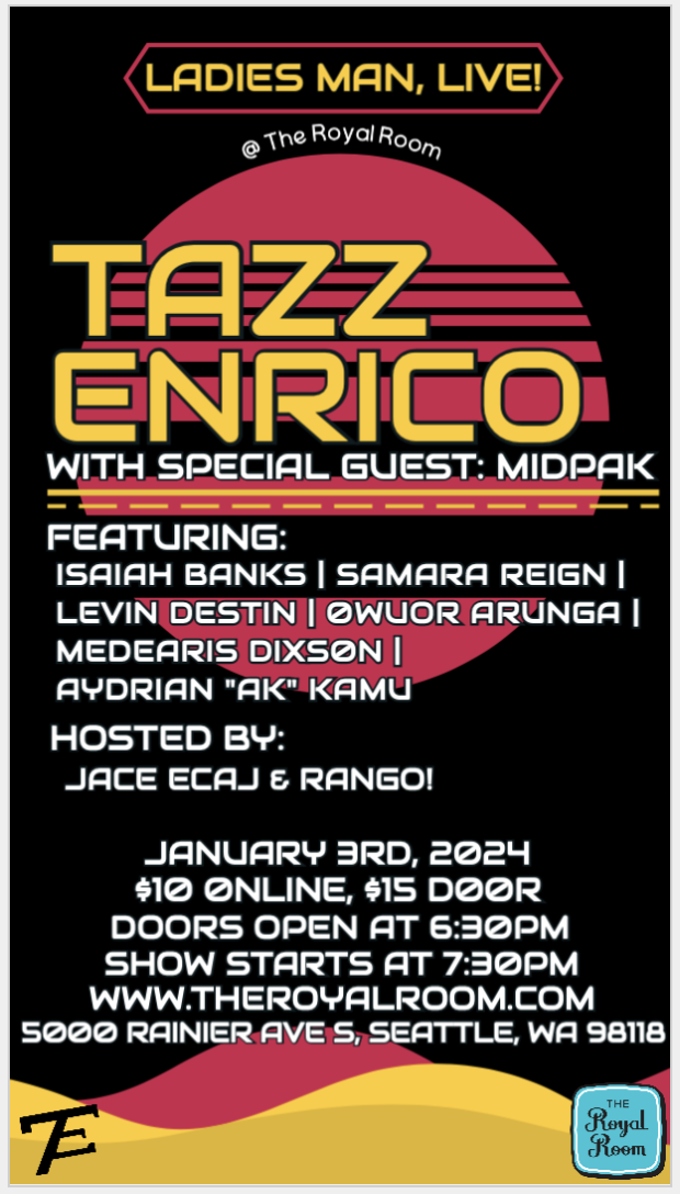 Tazz Enrico: ‘Ladies Man’ Live At The Royal Room – The Royal Room