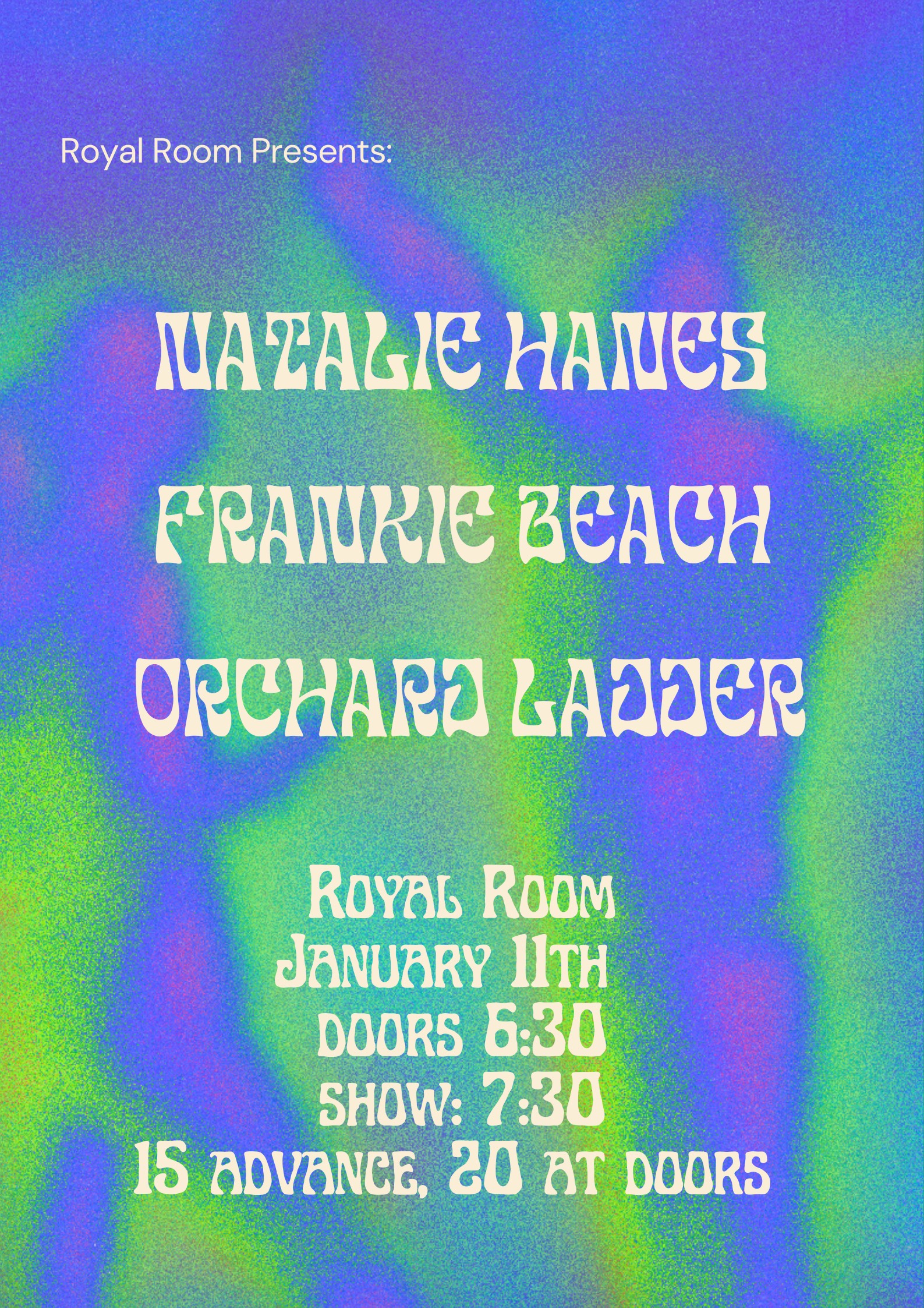 Natalie Hanes//Frankie Beach//Orchard Ladder