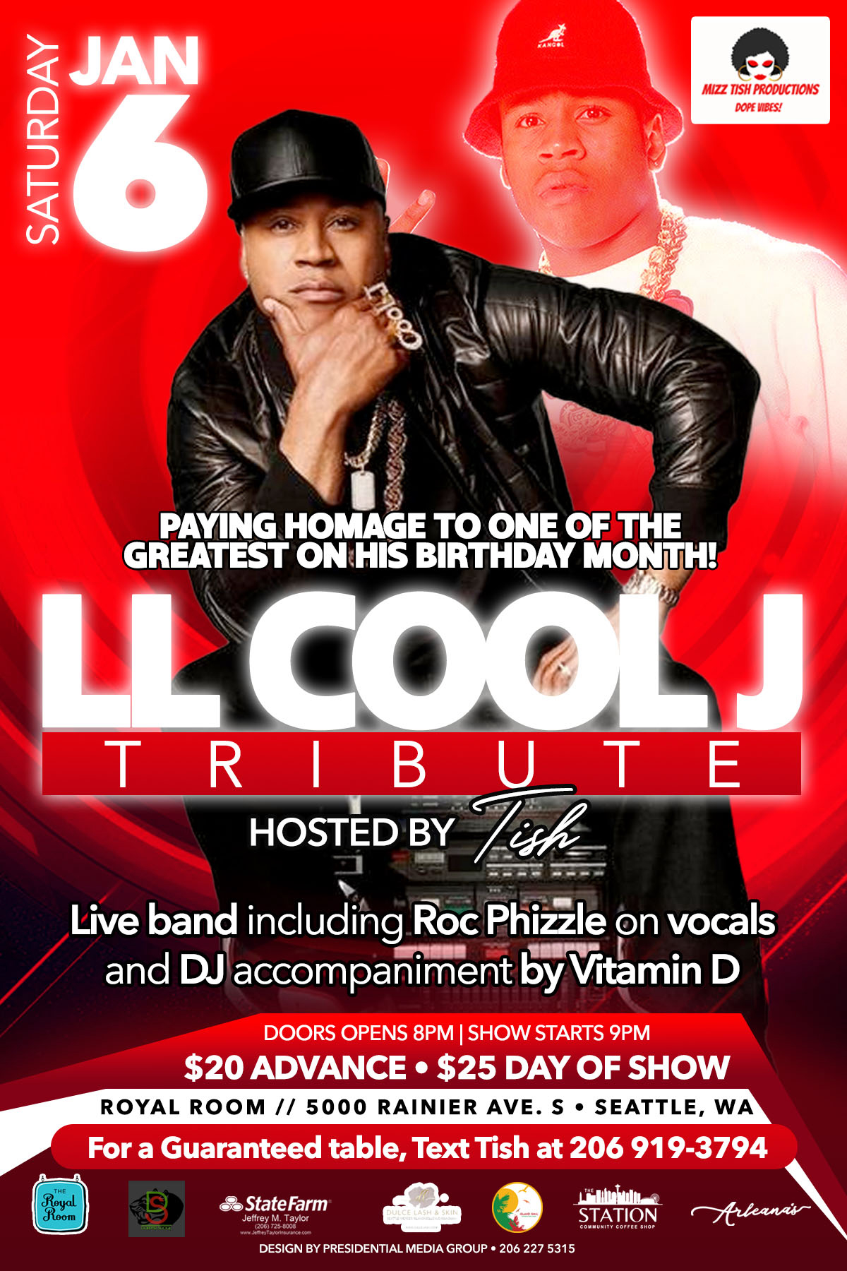 LL Cool J Tribute – Hosted by Tish – The Royal Room