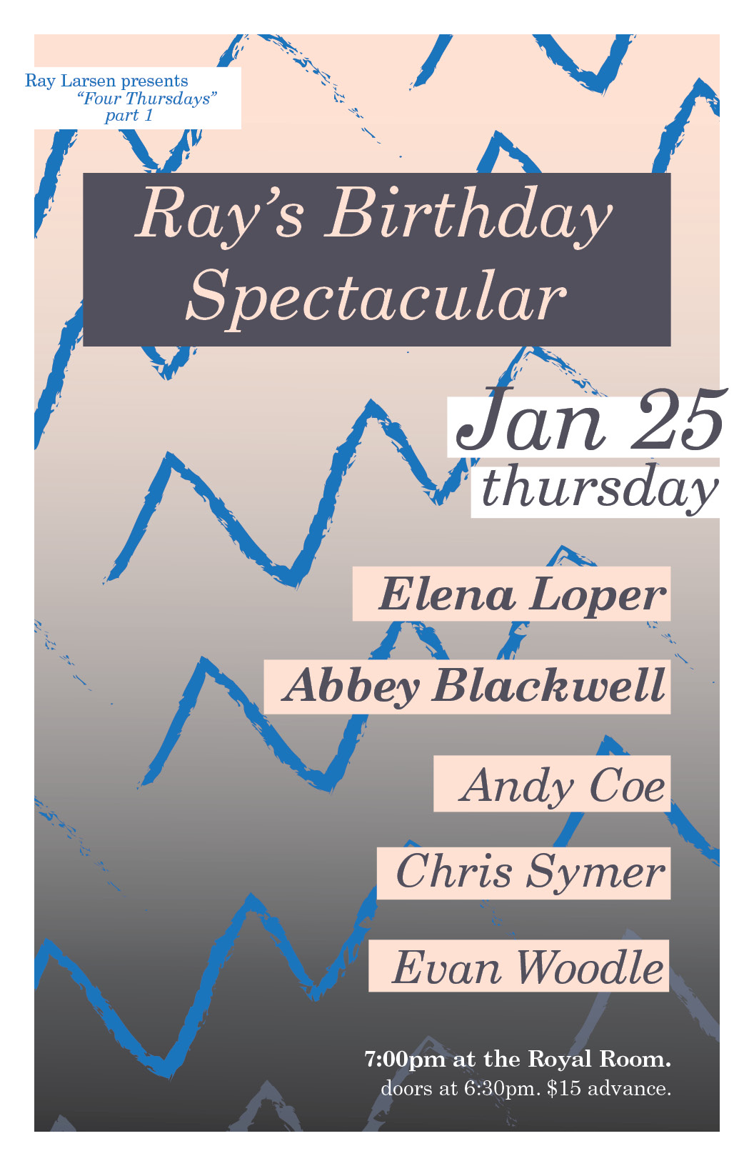 Ray Larsen presents Four Thursdays