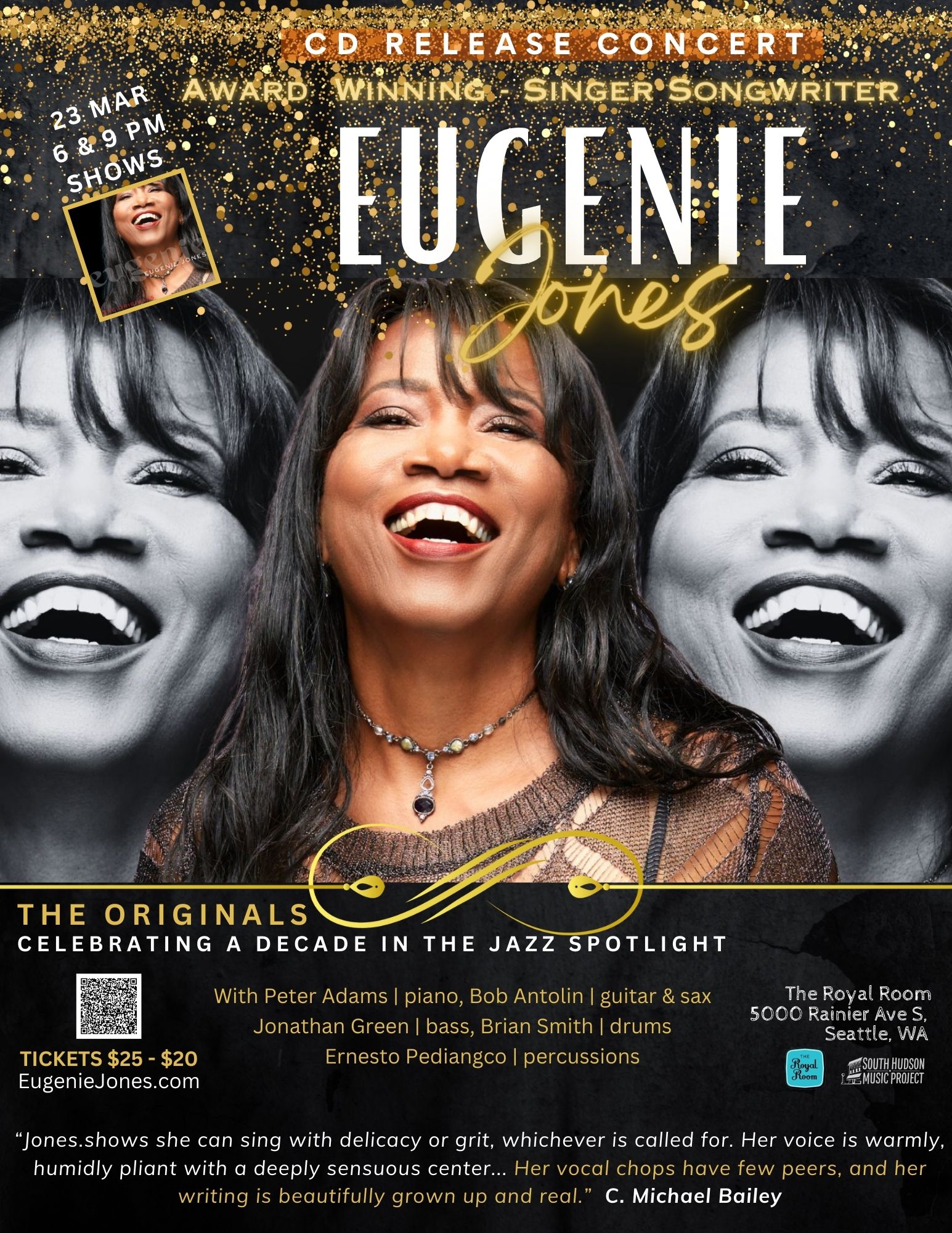 EUGENIE JONES – THE ORIGINALS – CD RELEASE CELEBRATION! Late Show