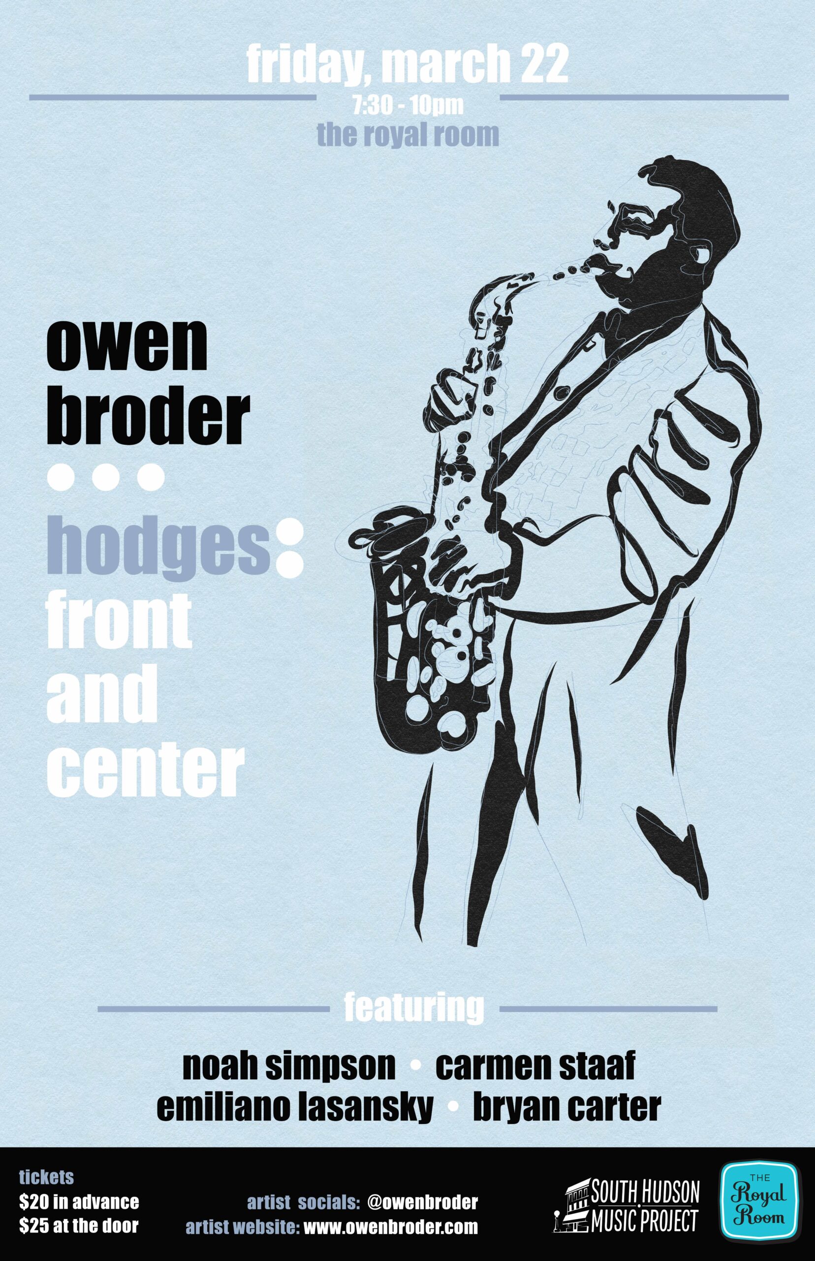 Owen Broder Quintet “Hodges: Front and Center” Vol. 2