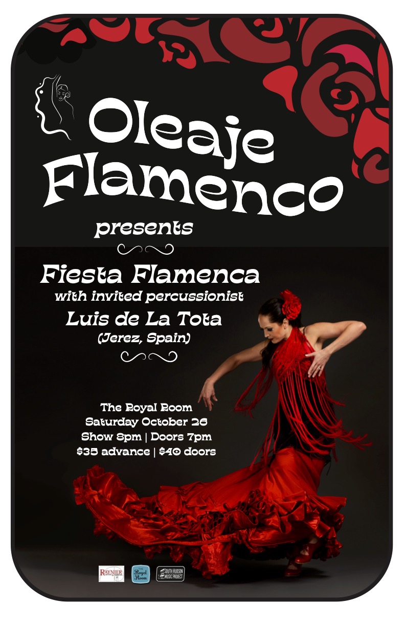 Oleaje Flamenco presents Fiesta Flamenca with invited percussionist Luis de La Tota (Jerez, Spain)