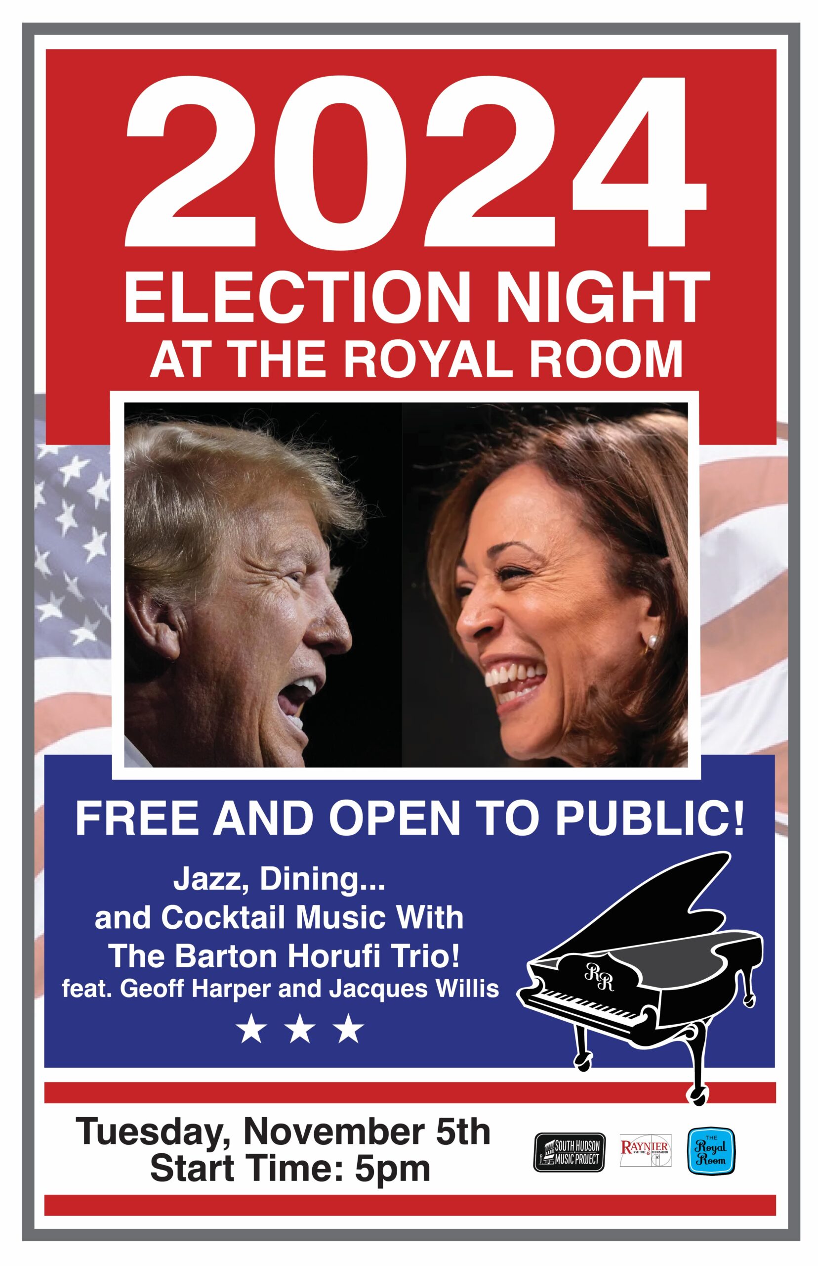 South Hudson Music Project Presents: Election Night at the Royal Room