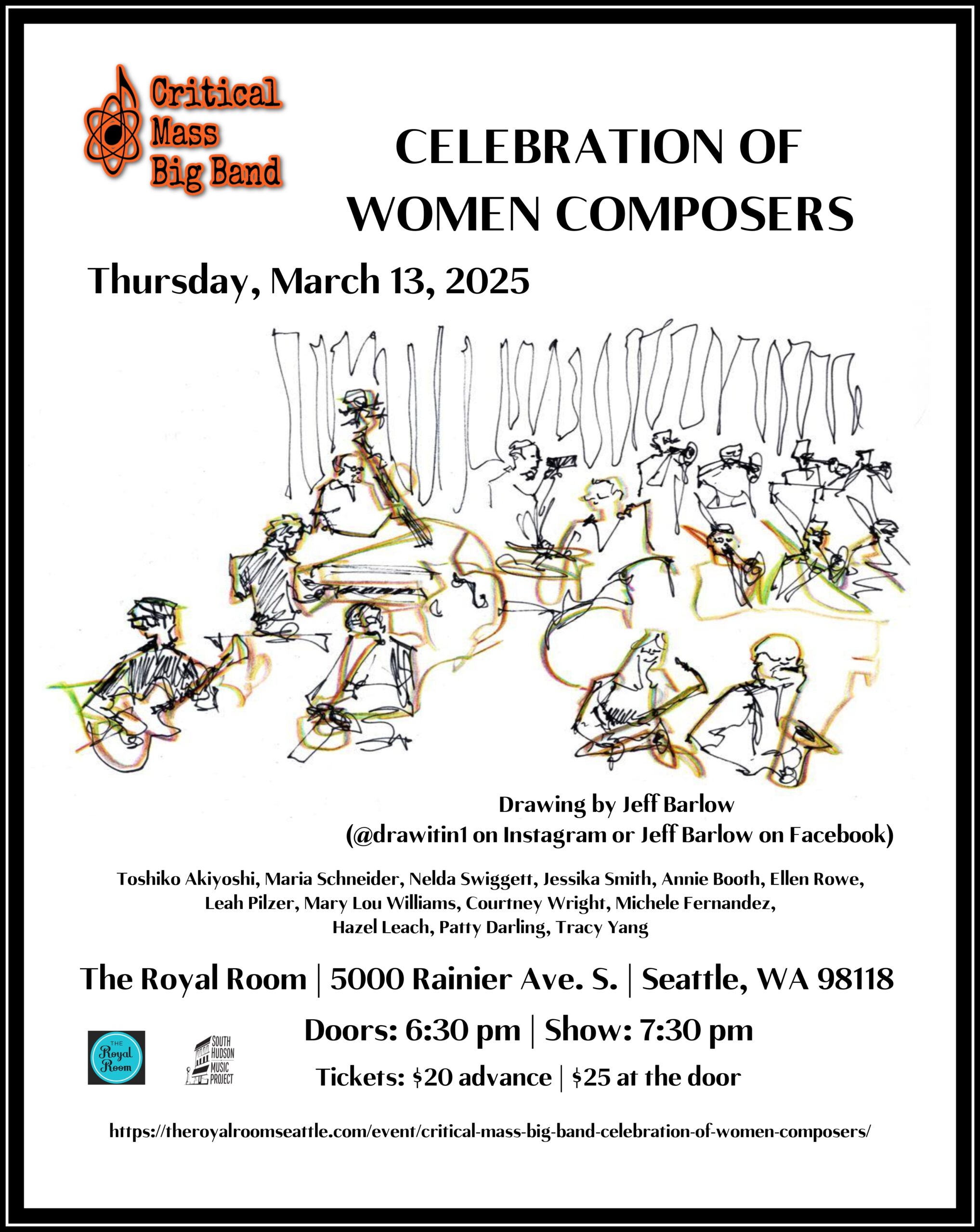 Critical Mass Big Band: Celebration of Women Composers