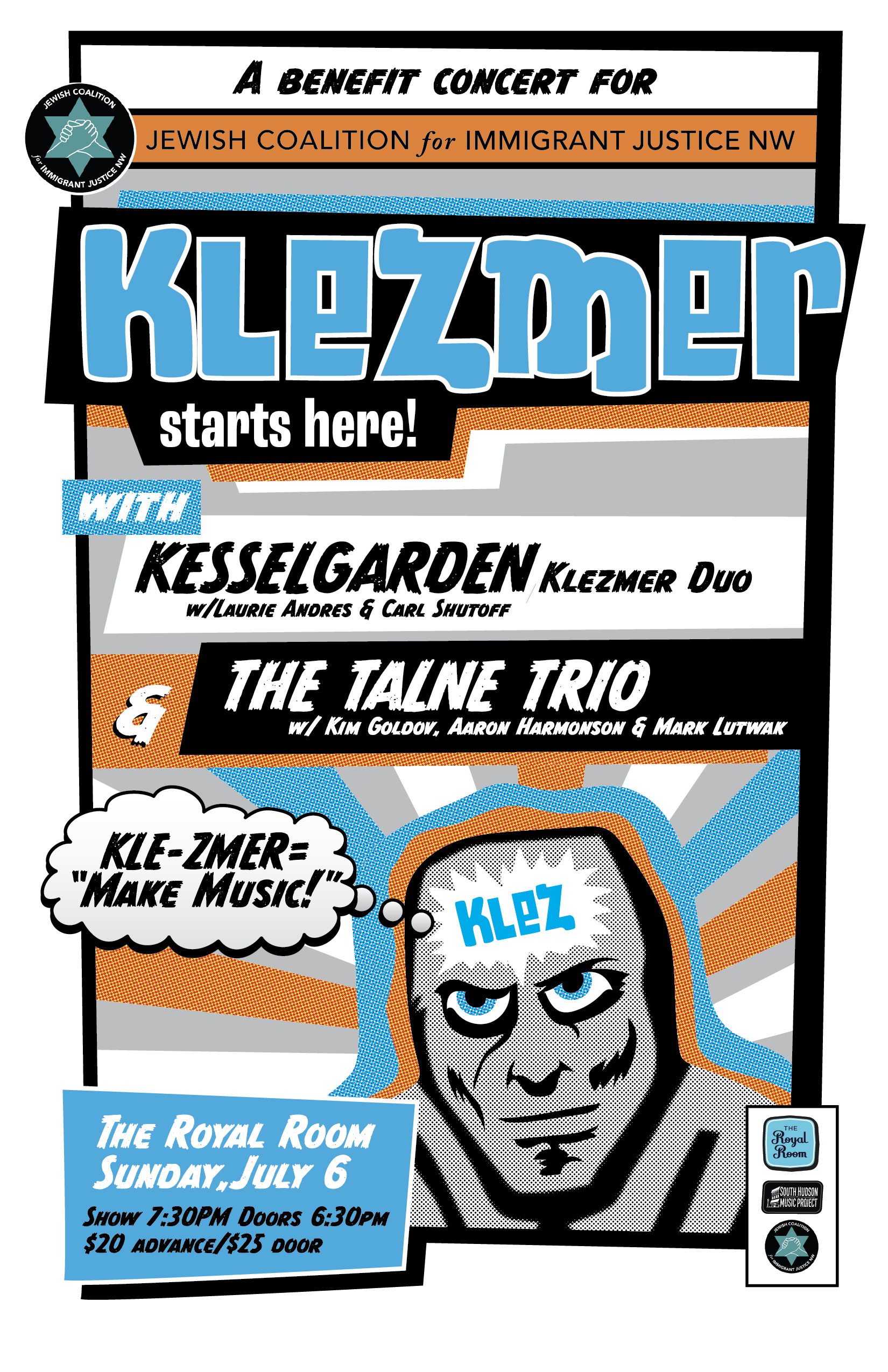 Klezmer Starts Here: A Benefit for the Jewish Coalition for Immigrant Justice