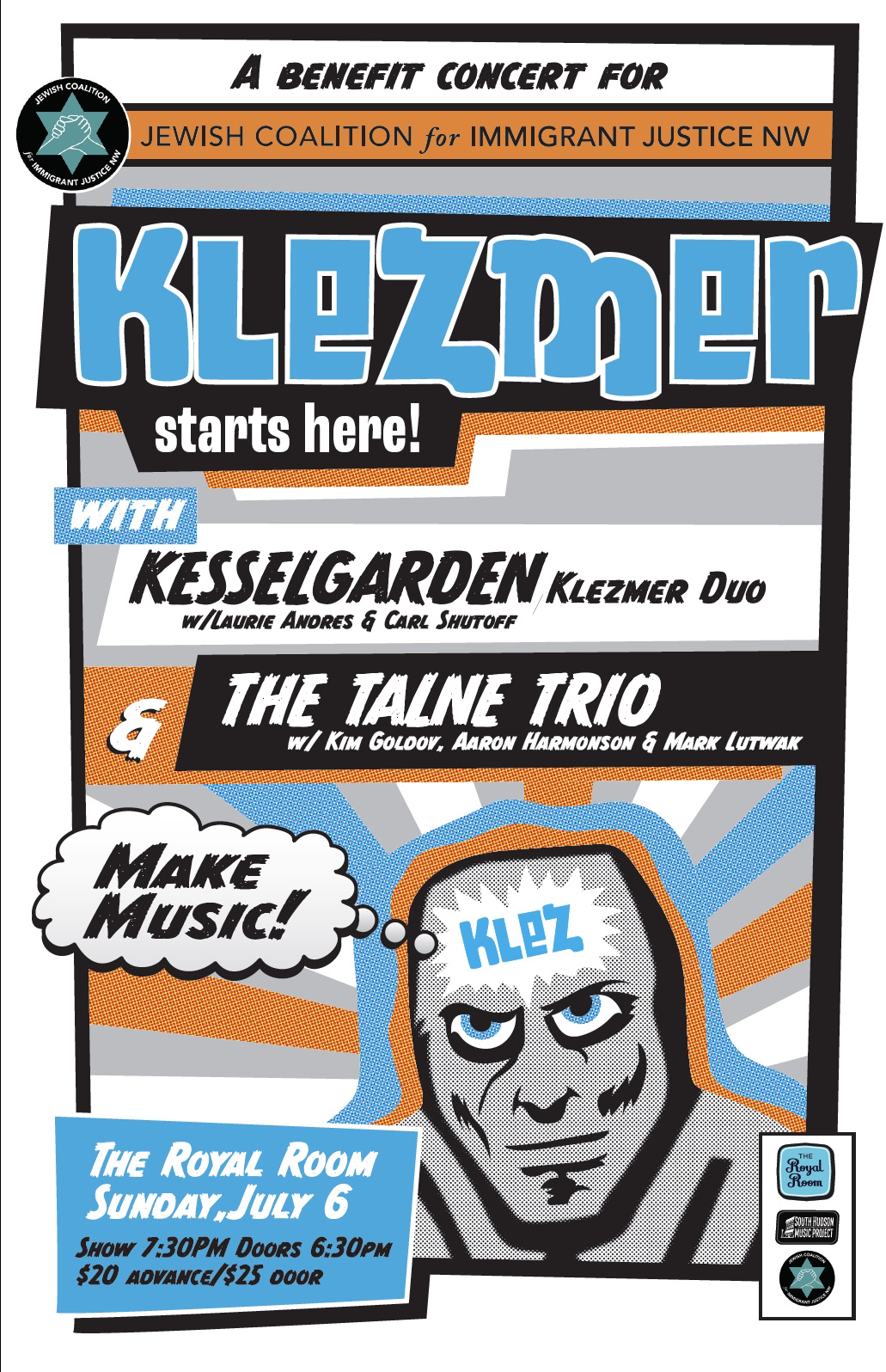 Klezmer Starts Here: A Benefit for the Jewish Coalition for Immigrant Justice