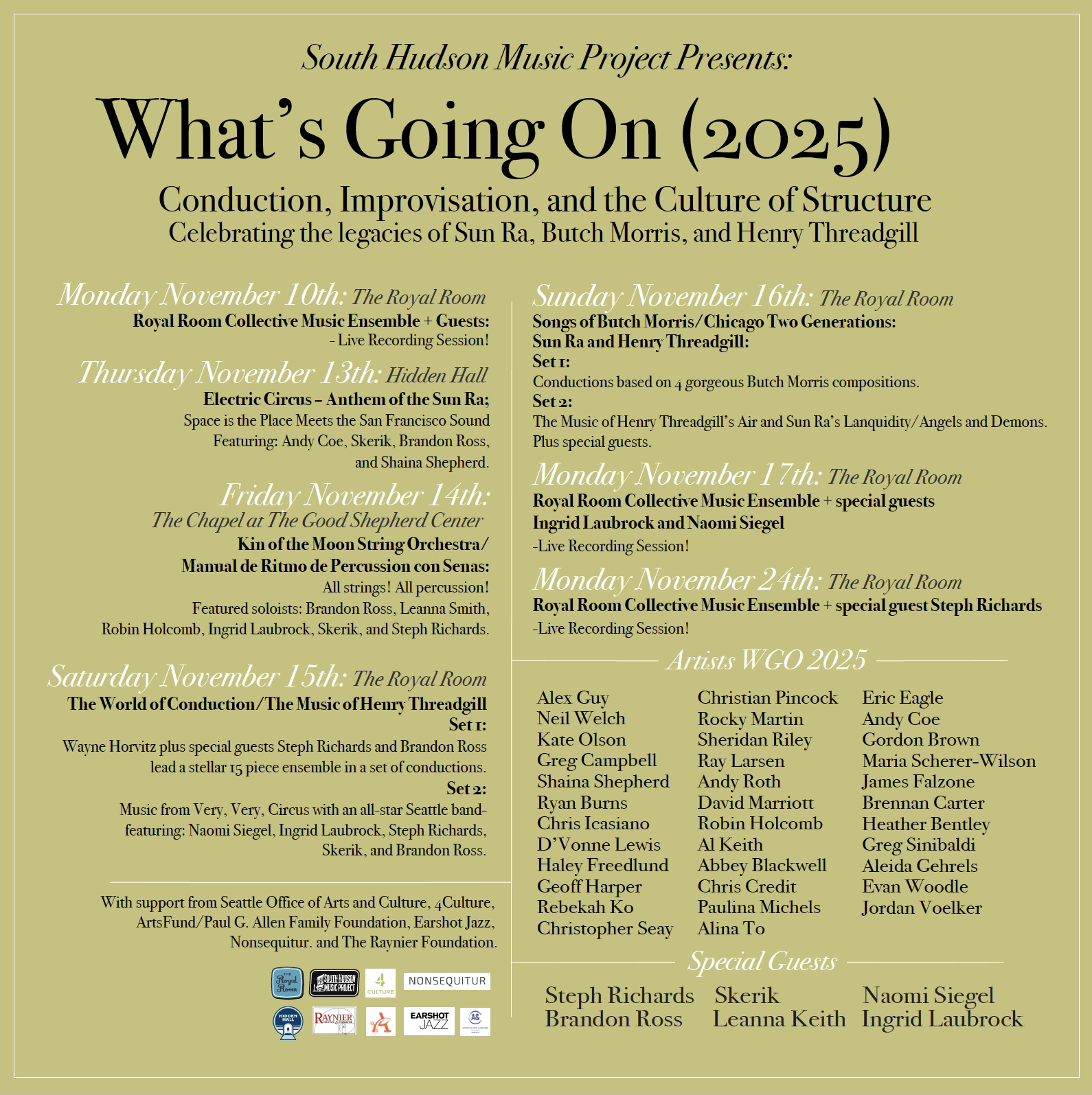 What’s Going On 2025: Conduction, Improvisation, and the Culture of Structure