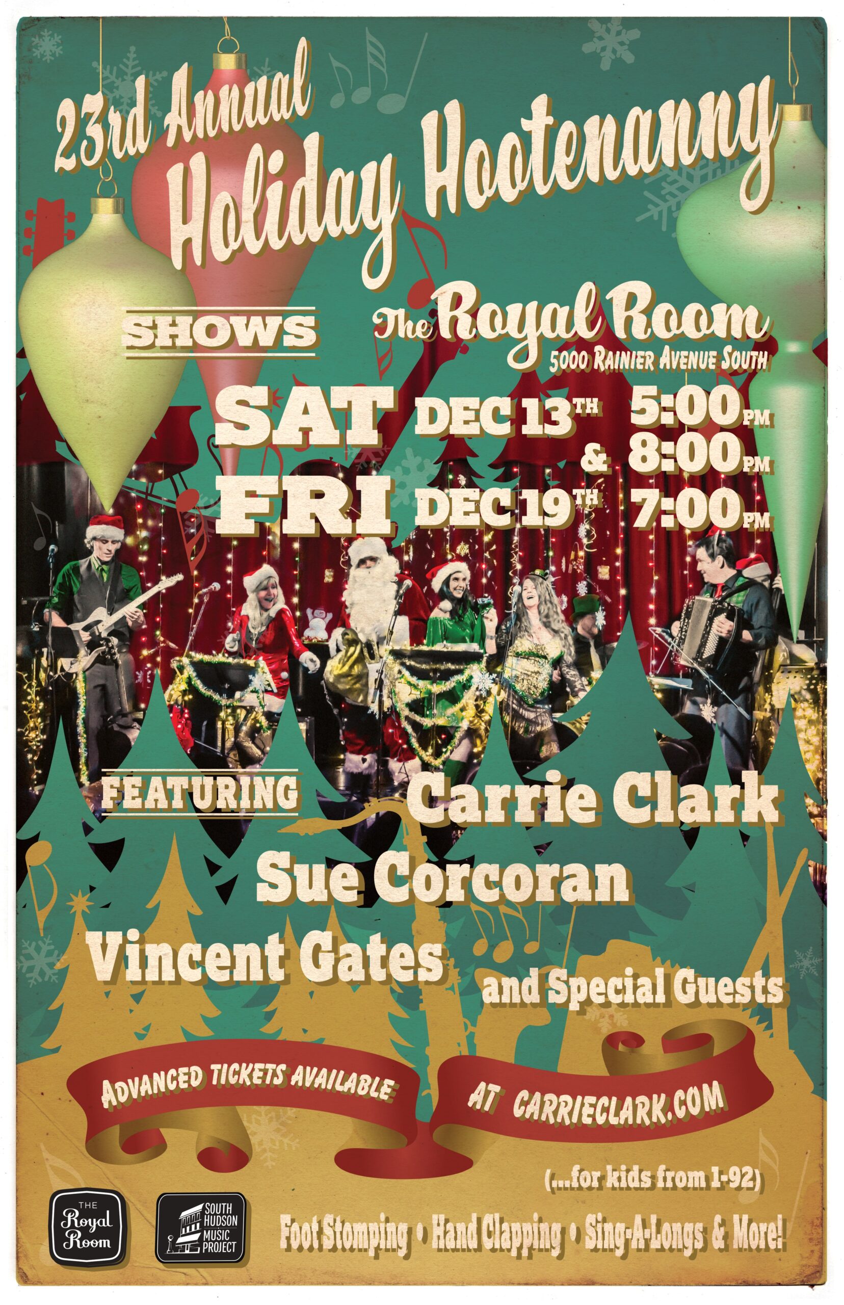 23rd Annual Holiday Hootenanny and Sing-a-long (early show 5pm)