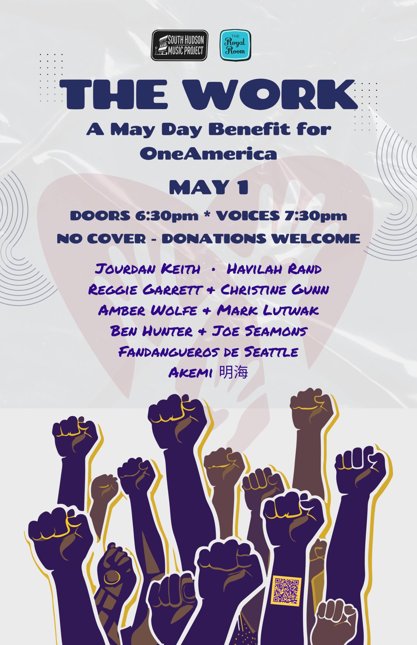 “The Work” A May Day Benefit Concert for OneAmerica