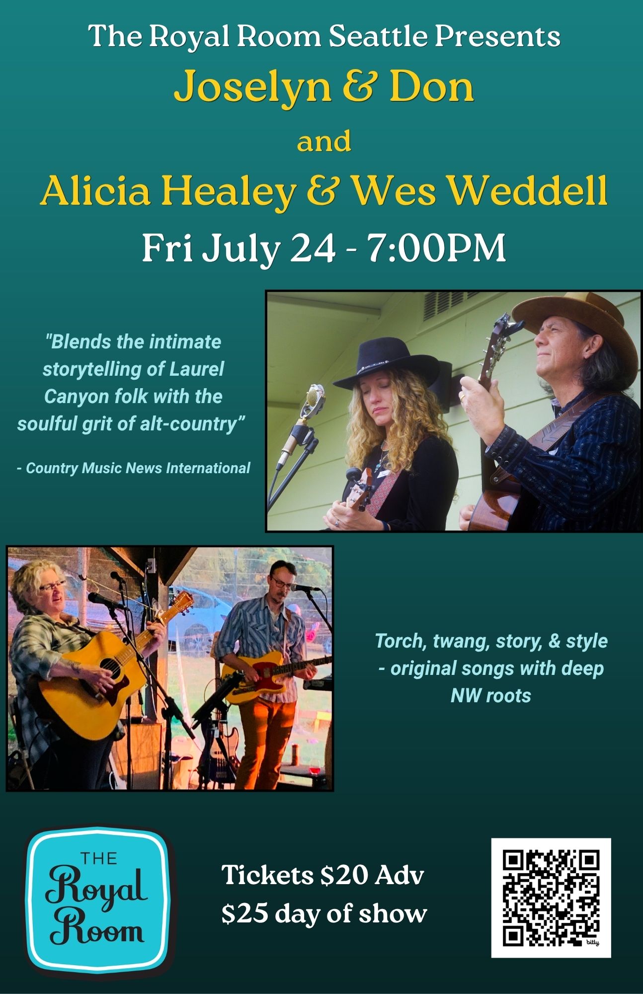 Joselyn & Don with special guests: Alicia Healey & Wes Weddell