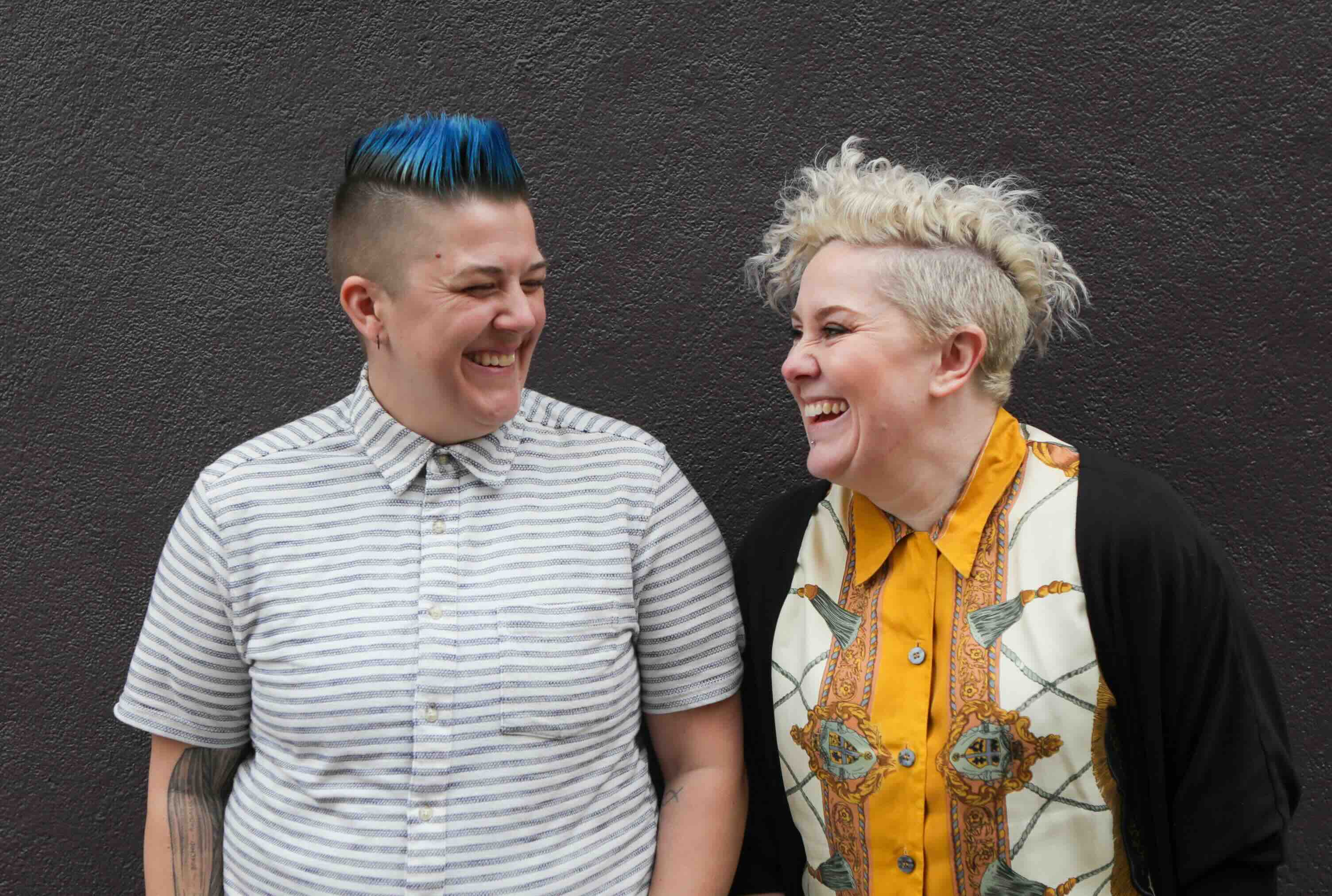 Gráinne Hunt with Jules Stewart