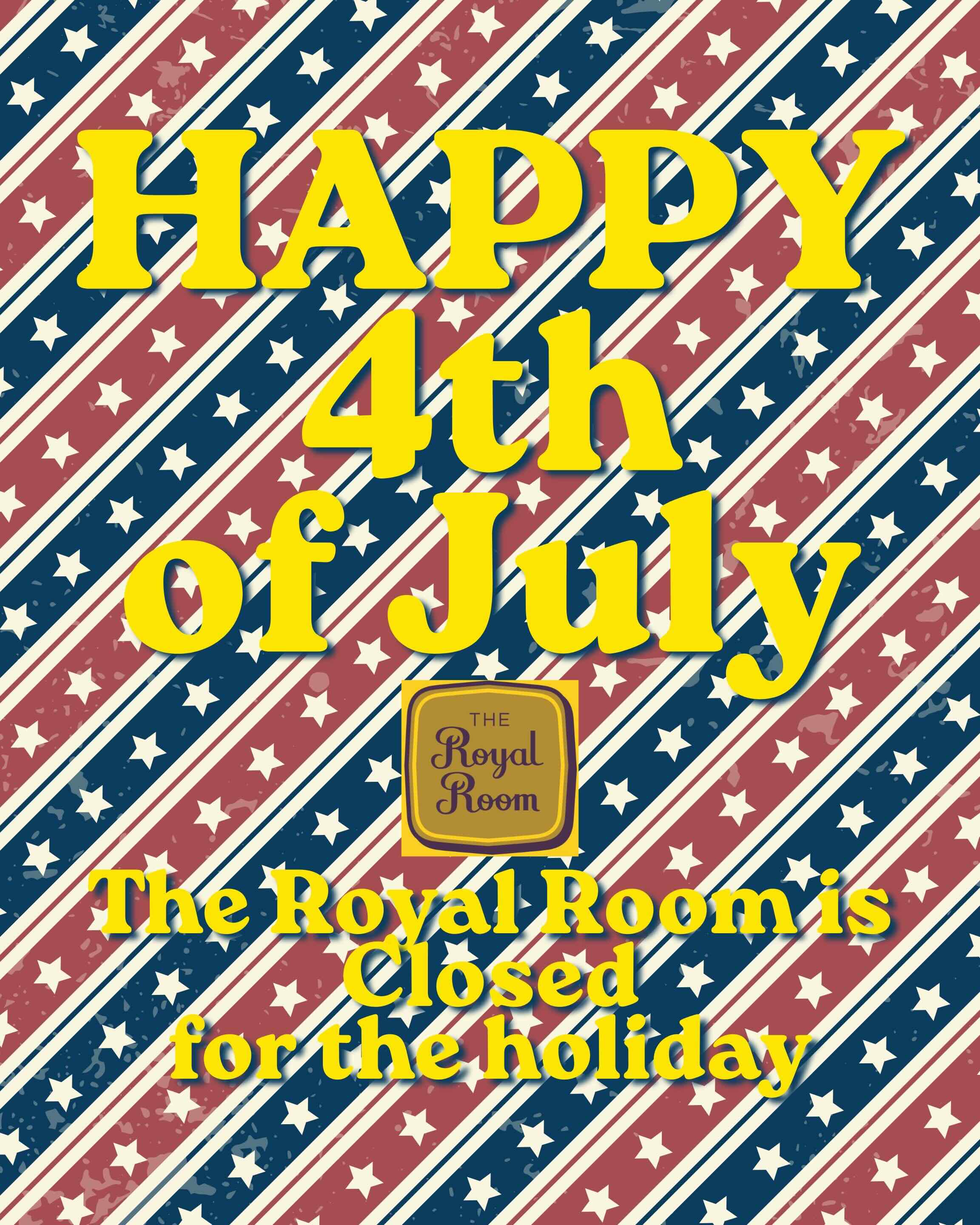 Closed for July 4th, 2026