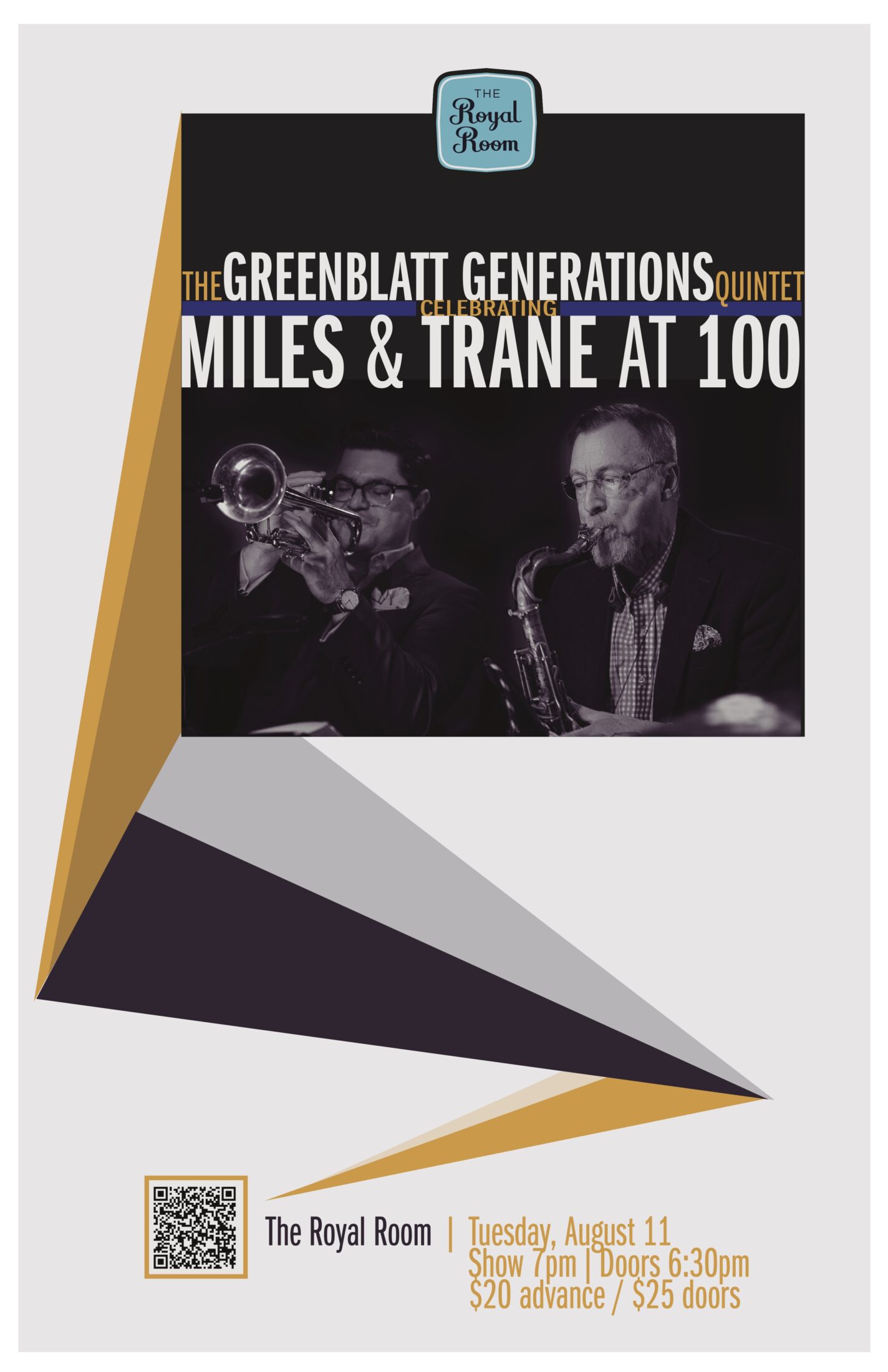 The Greenblatt Generations Quintet: Celebrating Miles and Trane at 100