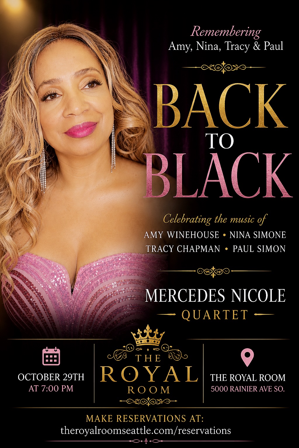 “BACK TO BLACK!” with Mercedes Nicole Quartet