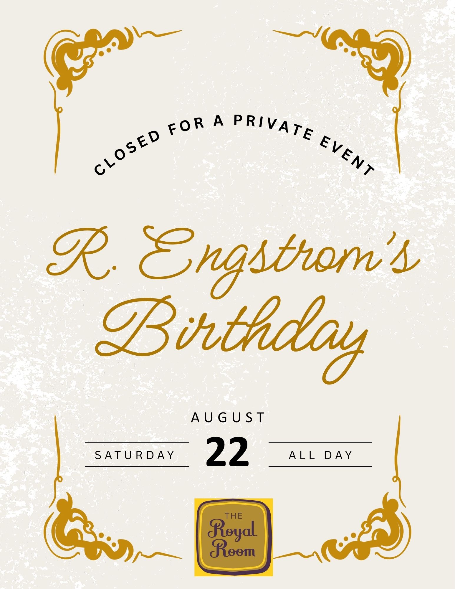 Closed for Private Event