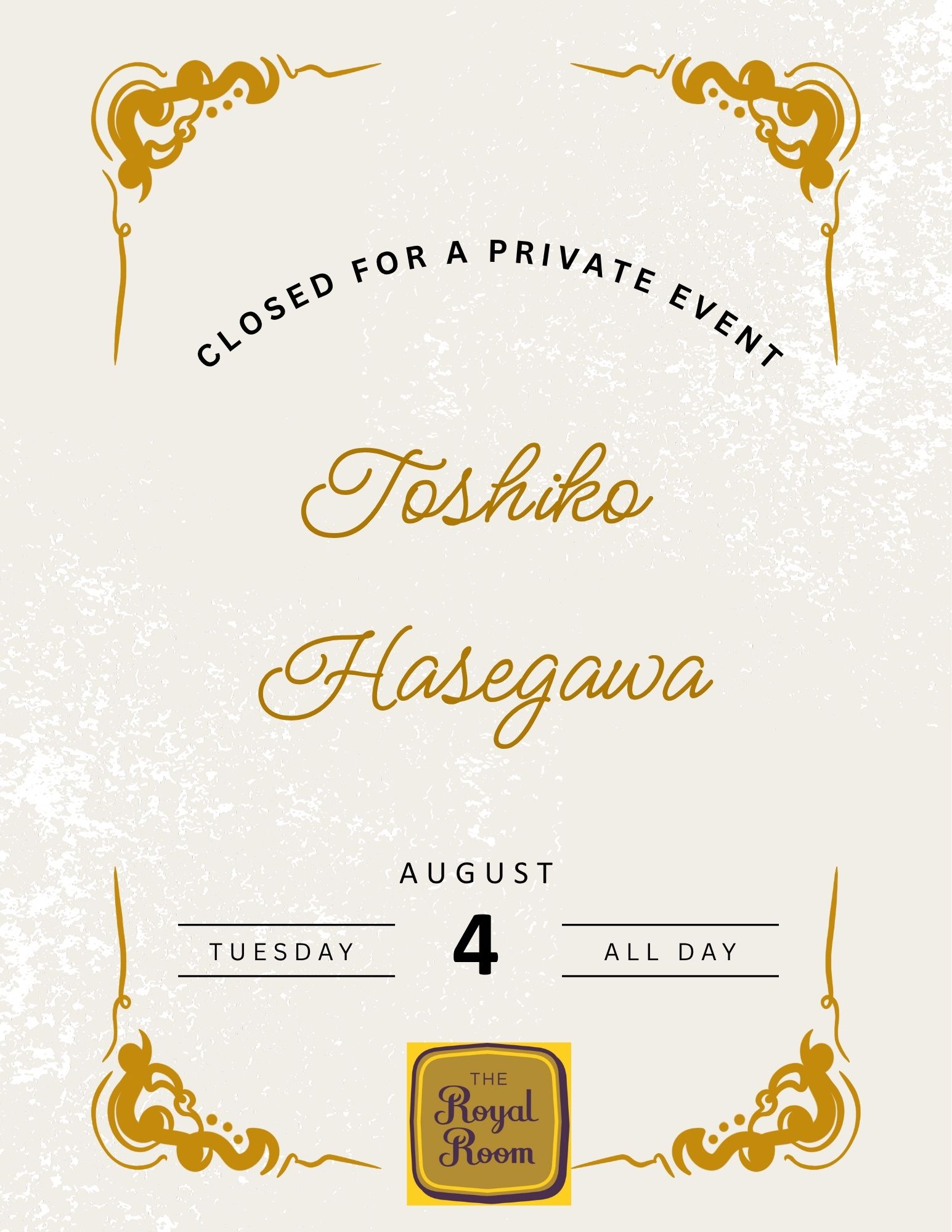 Closed for Private Event