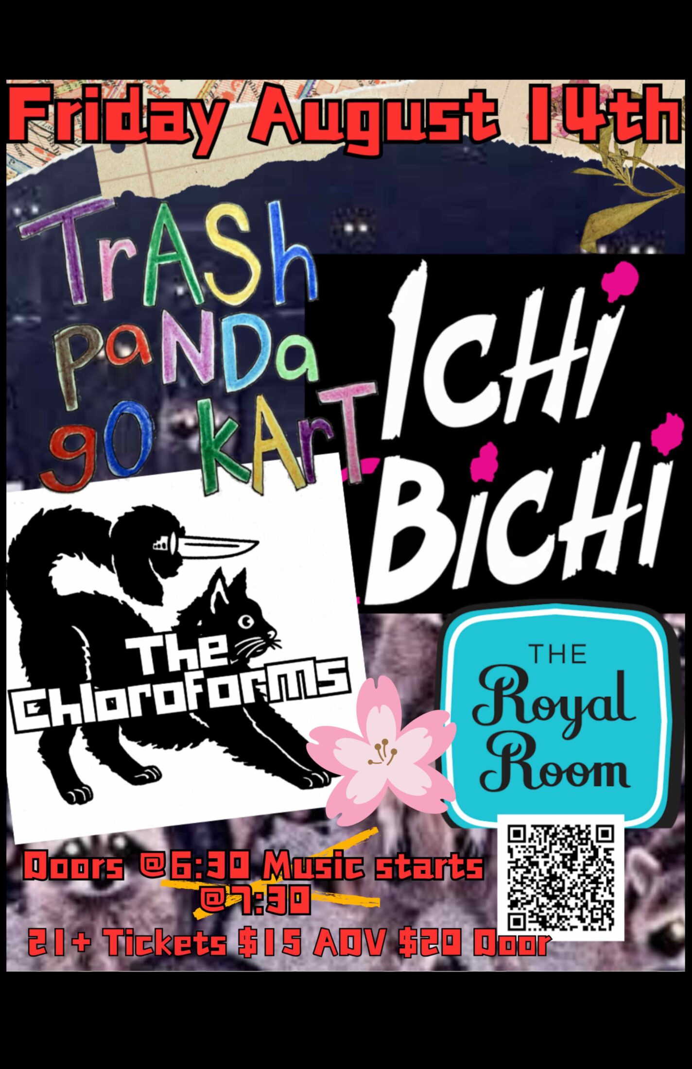 The Chloroforms + Ichi Bichi + Trash Panda Go Kart