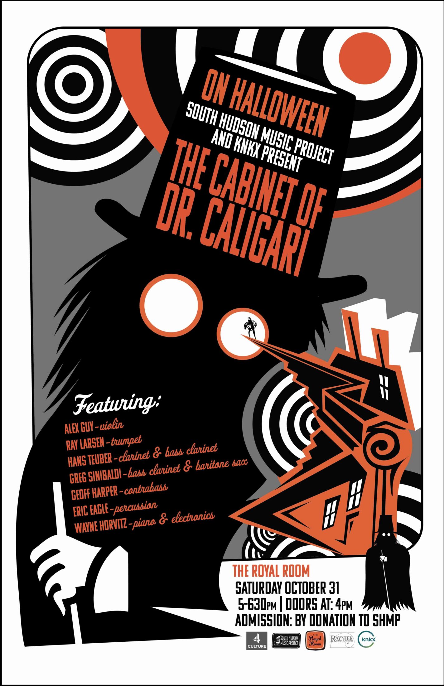 South Hudson Music Project and KNKX Present: The Cabinet of Dr Caligari at The Royal Room