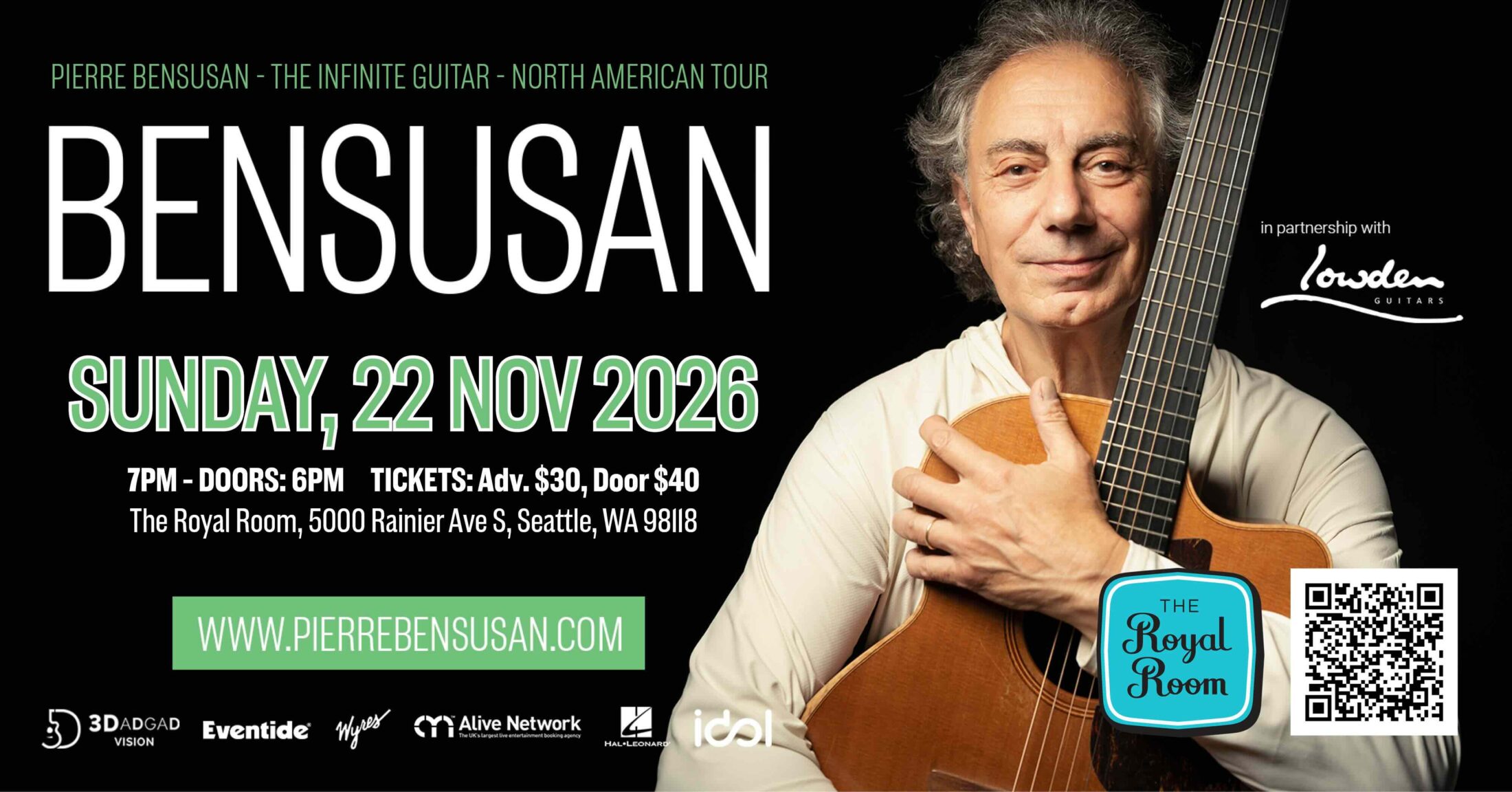The Infinite Guitar – Pierre Bensusan 2026 USA Tour