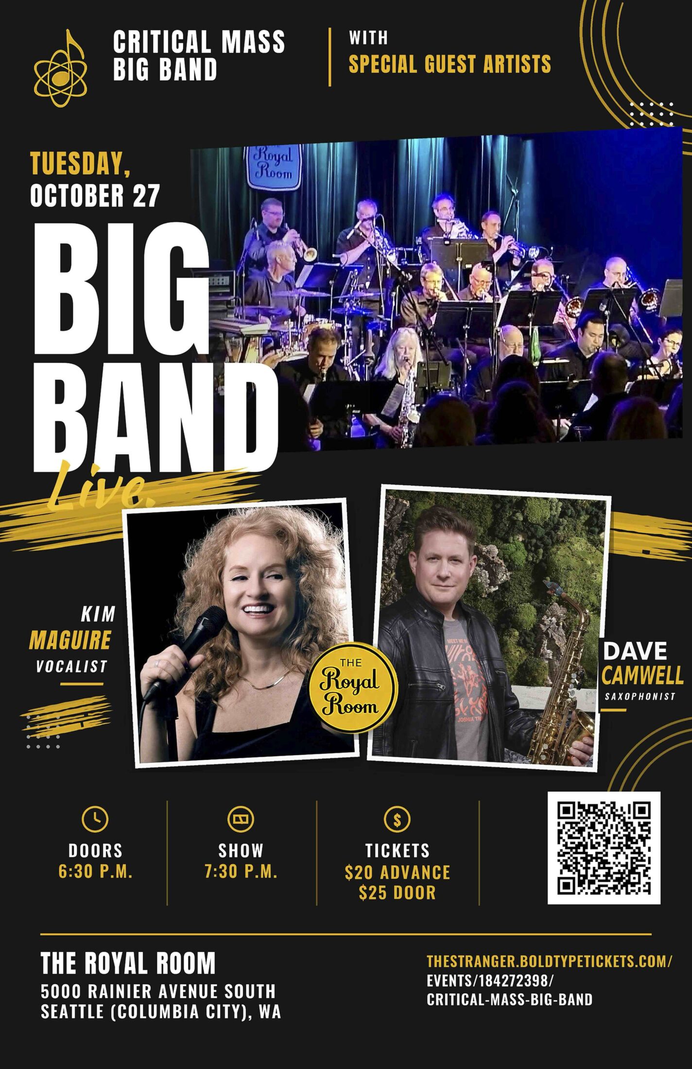 Critical Mass Big Band at The Royal Room