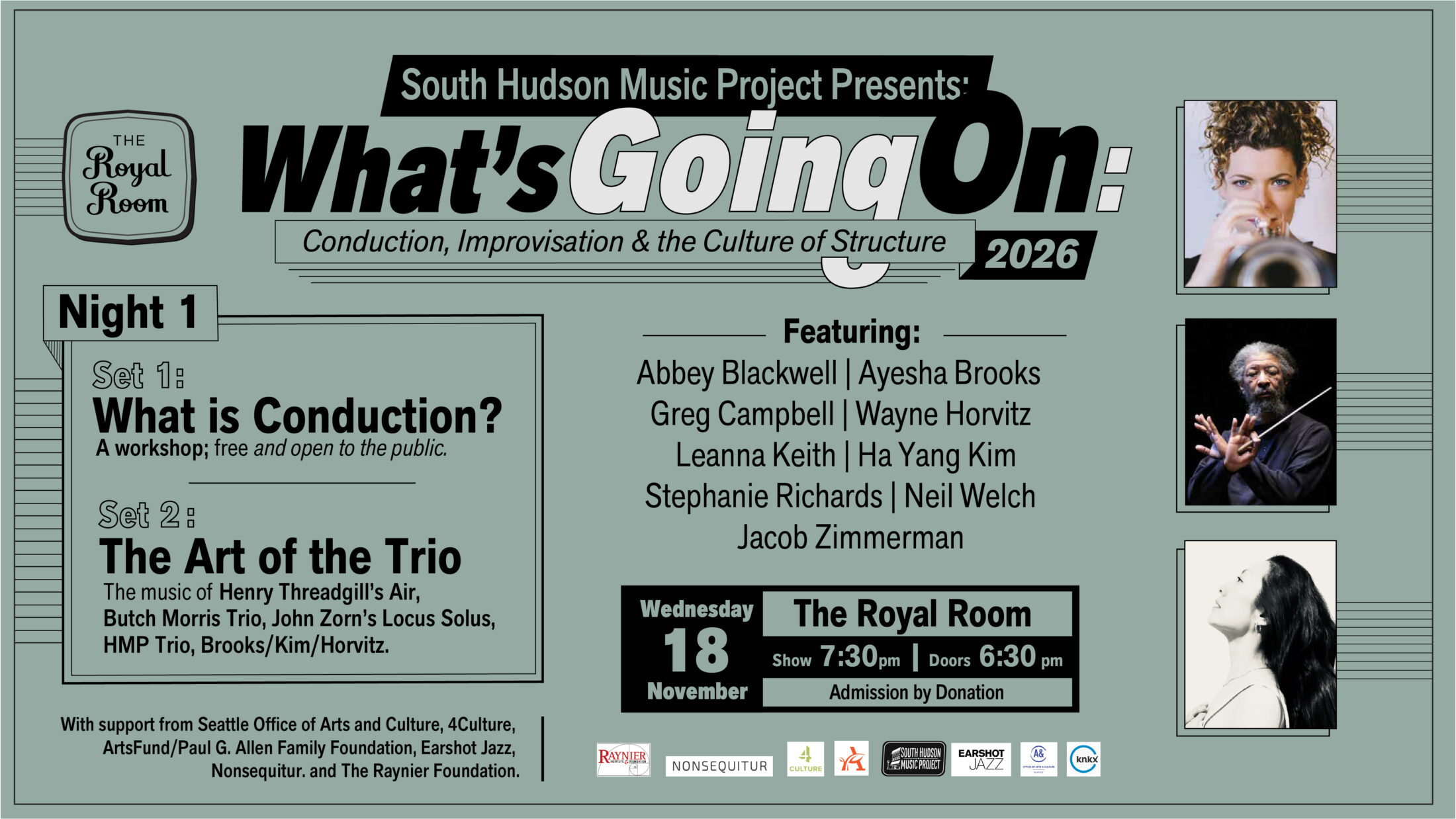 What’s Going On: Night One: Conduction Workshop and Art of the Trio